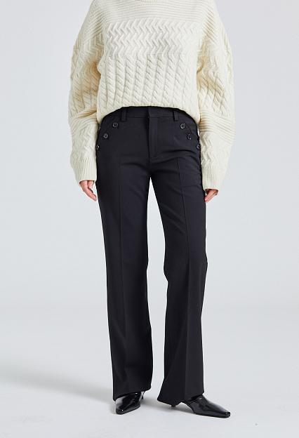 Filippa K Straight Tailored Trousers Black 